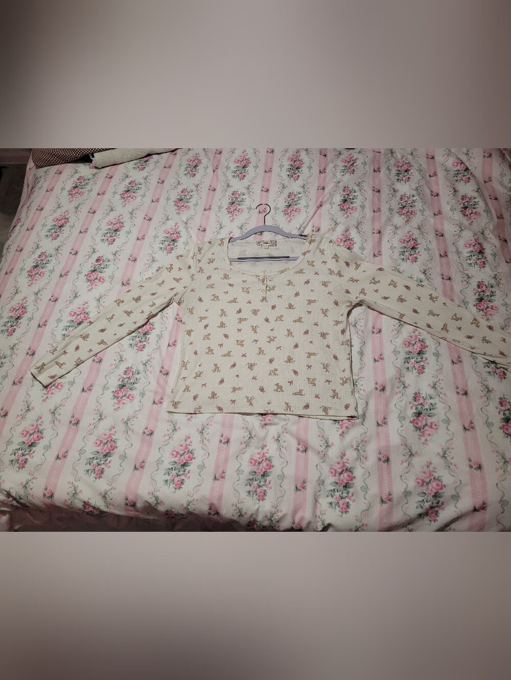 Fawn Deer And Bows Long Sleeve top
